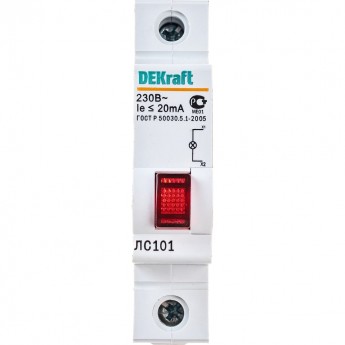 Сигнальная кнопка на DIN-рейку DEKRAFT 18002DEK 1113531